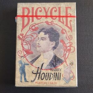 Bicycle Houdini Playing Cards - Red and Cream